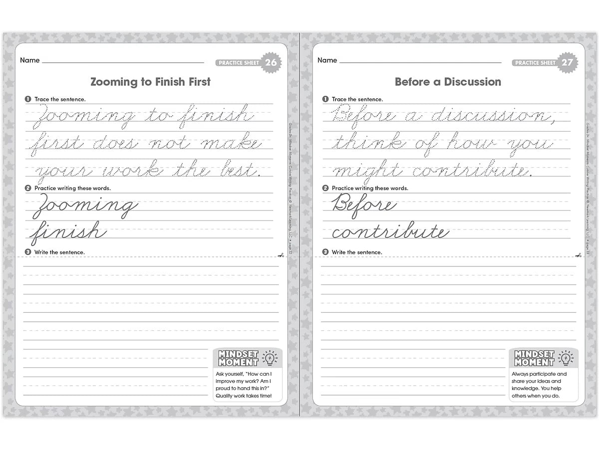 Cursive Writing Practice Workbook - Gr. 3 - US 1121