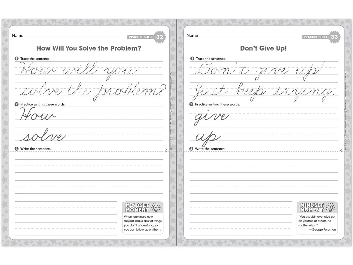Cursive Writing Practice Workbook - Gr. 2-3 - US 4312