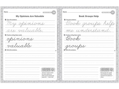 Cursive Writing Practice Workbook - Gr. 2-3 - US 4312