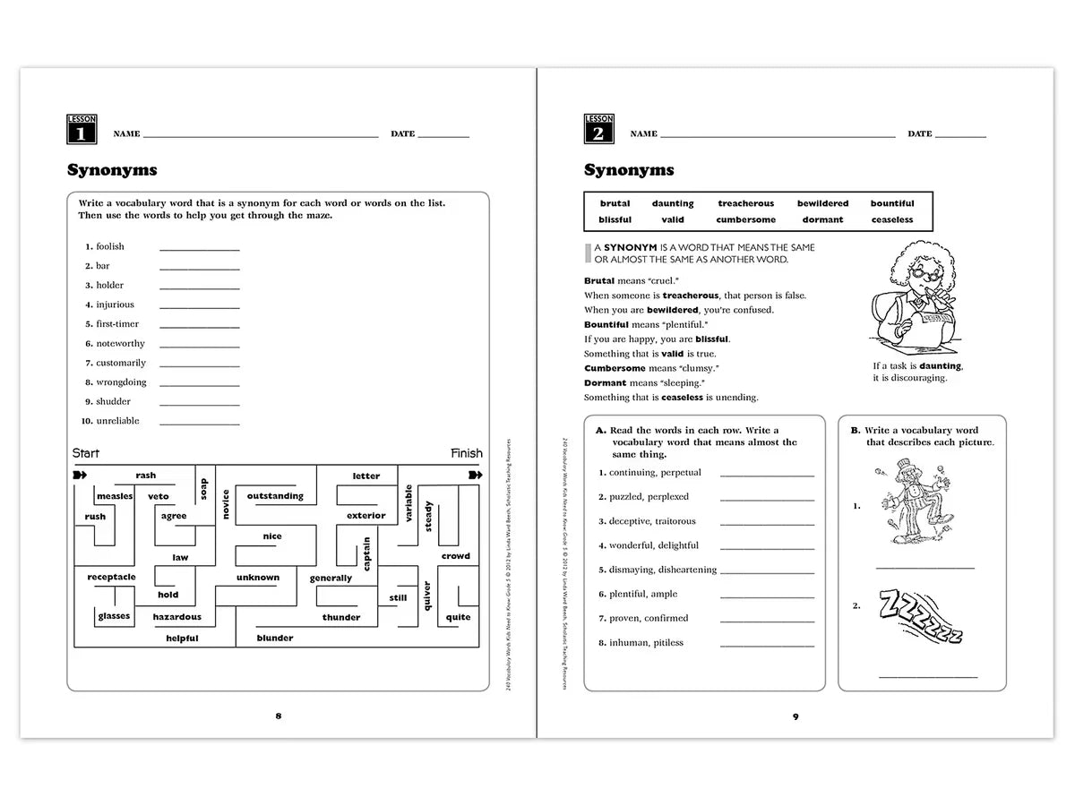 240 Words Kids Need to Know Workbook - Gr. 5 - US 5282