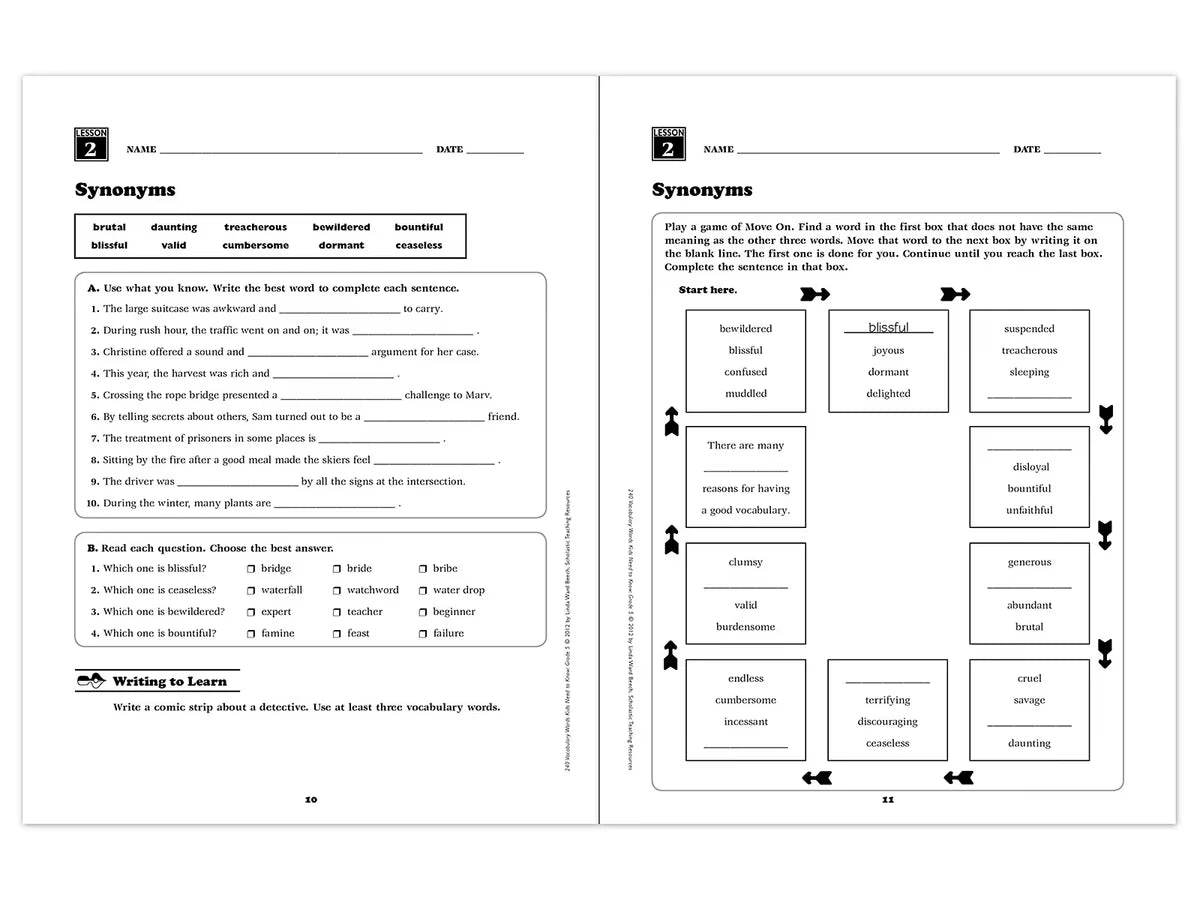 240 Words Kids Need to Know Workbook - Gr. 5 - US 5282