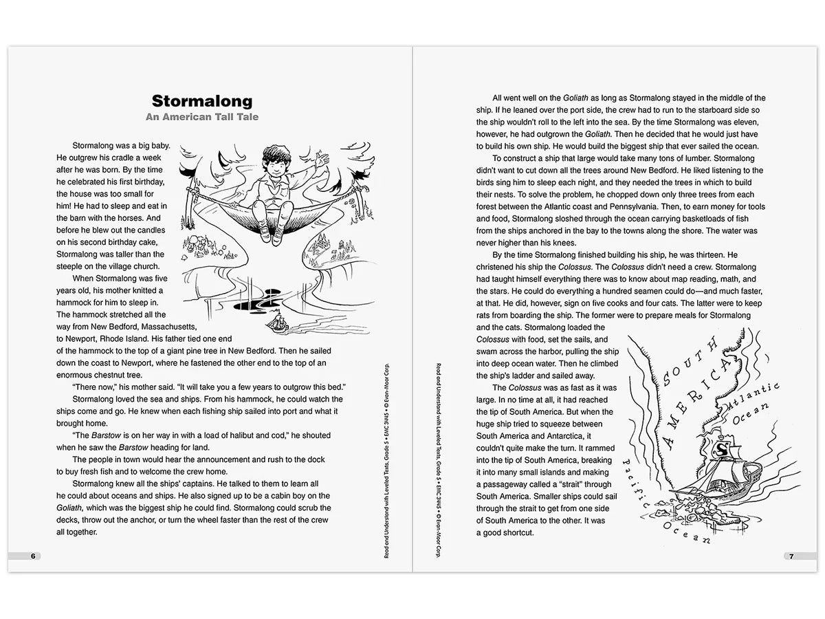 Read & Understand with Leveled Texts Workbook - Gr. 5 - US 1292