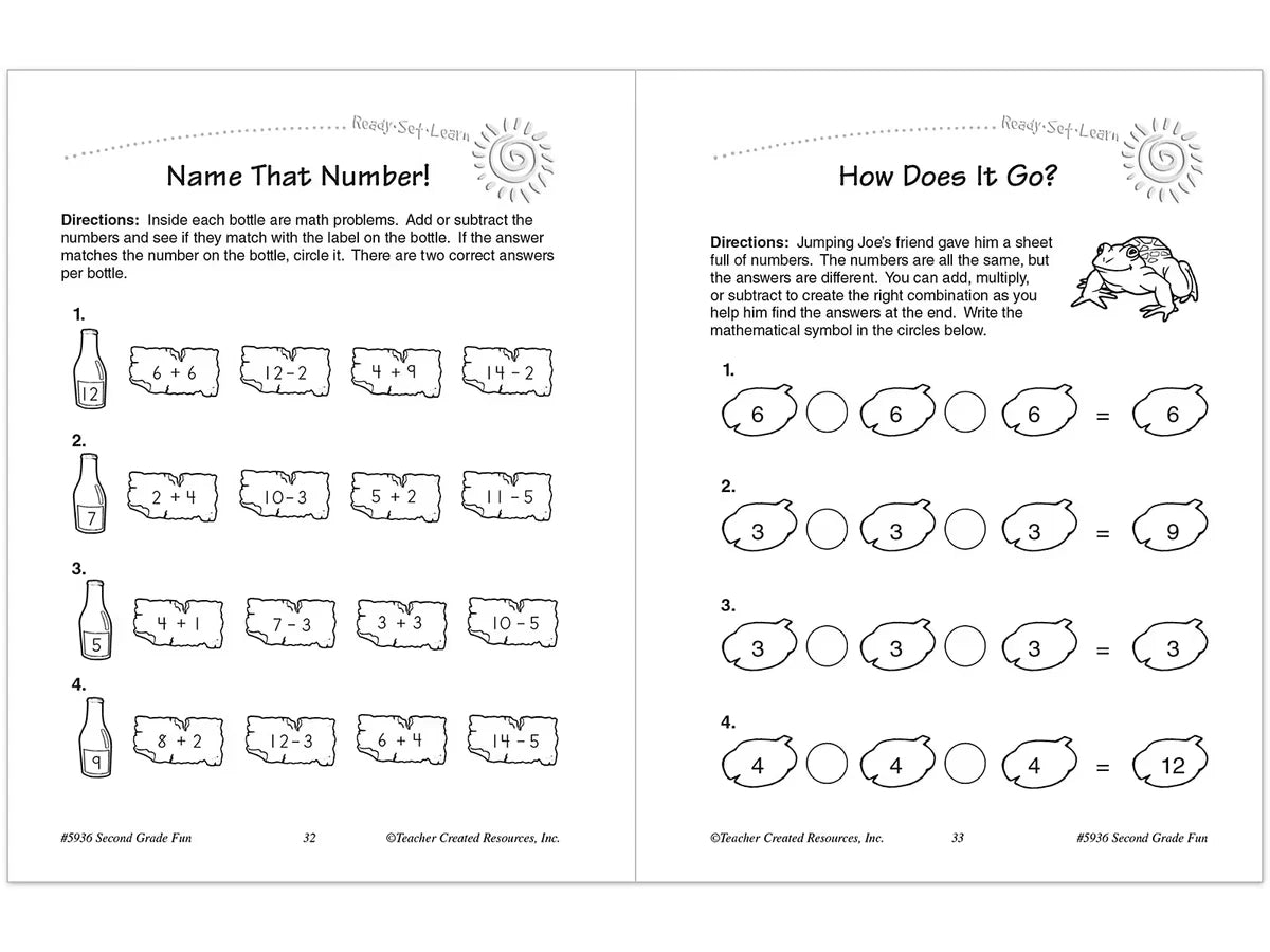 Second-Grade Fun Workbook - US 9036