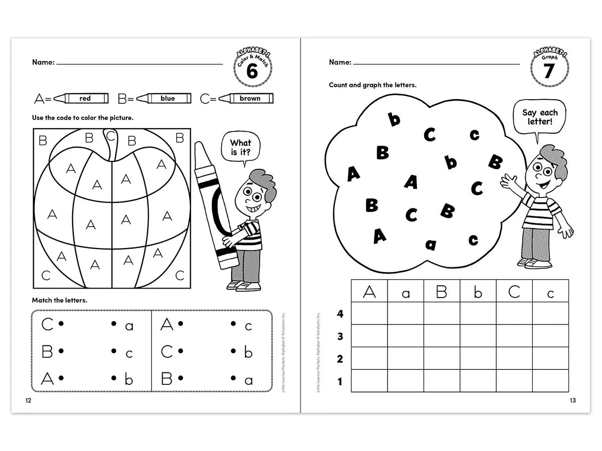 Alphabet Little Learner Packets Workbook - US 7846