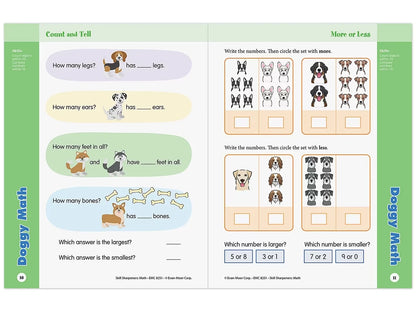 Math Skill Sharpeners Workbook - Kindergarten - US 1105