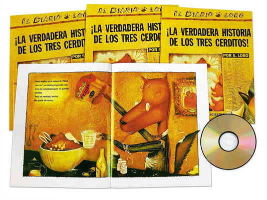 ¡La verdadera historia de los tres cerditos! Read-Along - US 5865