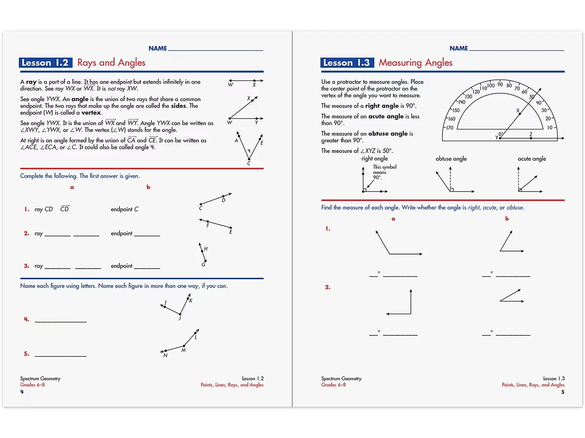 Spectrum® Geometry Workbook - US 1466