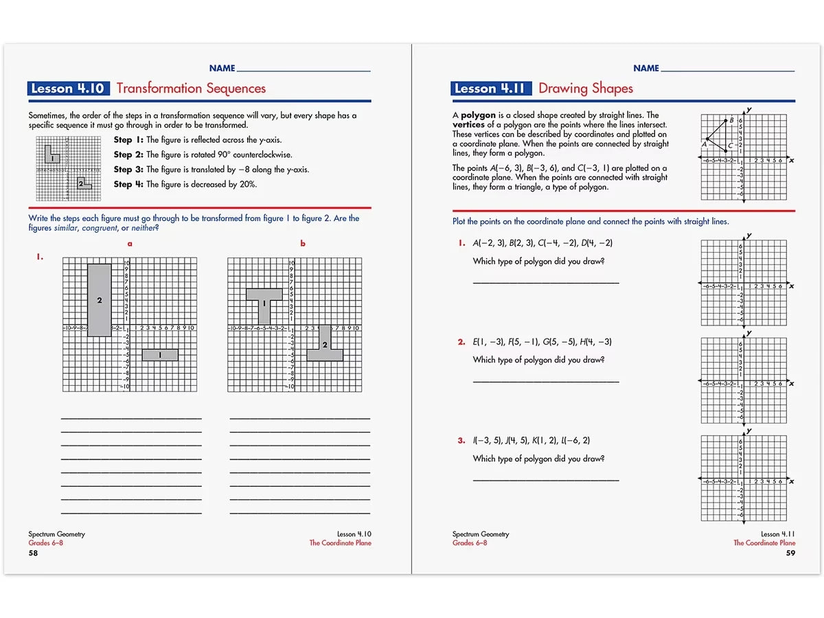 Spectrum® Geometry Workbook - US 1466