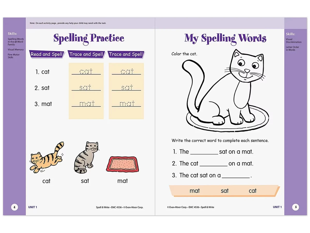 Spell & Write Skill Sharpeners Workbook - US 7016