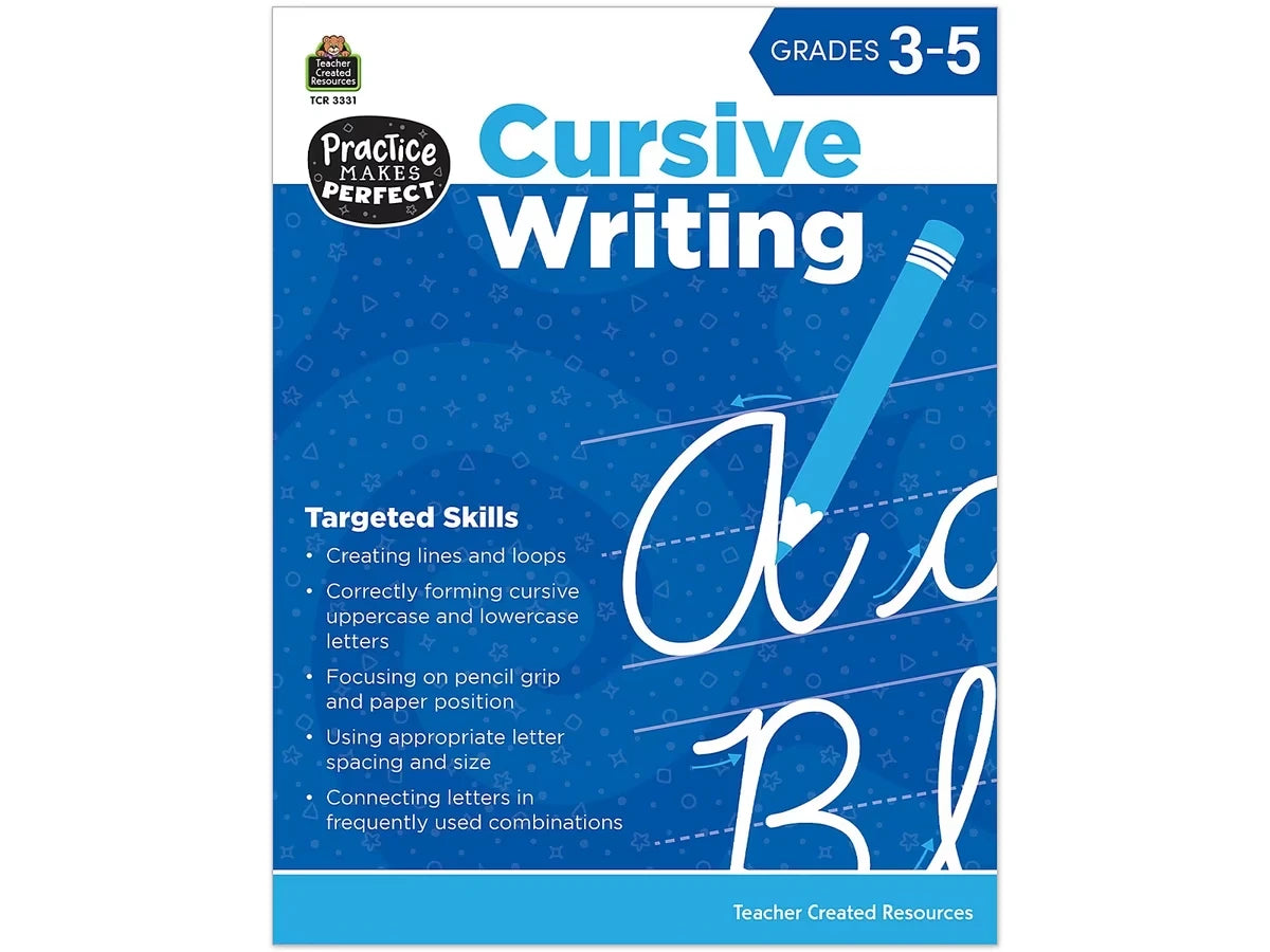 Cursive Writing Practice Workbook - US 1962