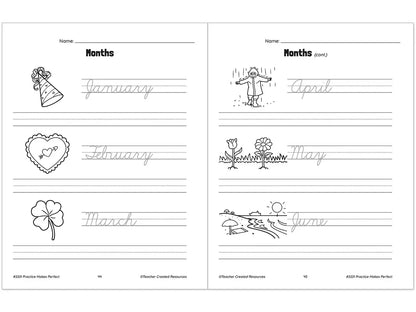Cursive Writing Practice Workbook - US 1962