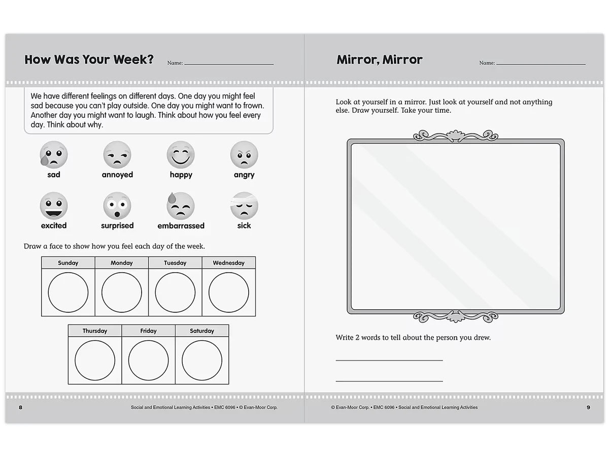 Social and Emotional Learning Activity Workbook - Gr. 1-2 - US 5300