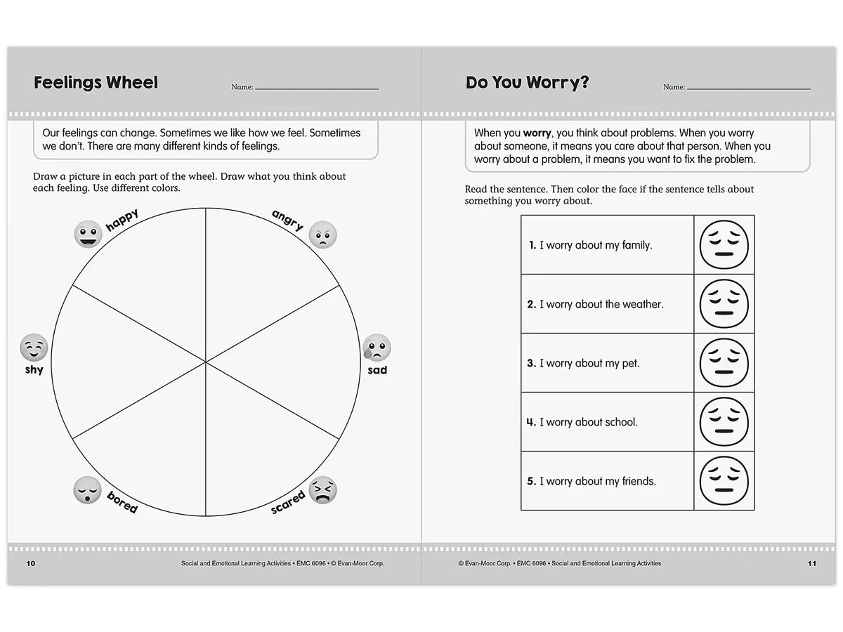 Social and Emotional Learning Activity Workbook - Gr. 1-2 - US 5300