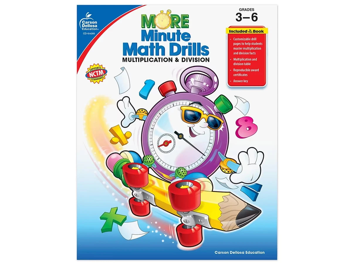 Multiplication & Division Minute Math Drills Workbook - US 2990