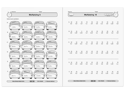 Multiplication & Division Minute Math Drills Workbook - US 2990