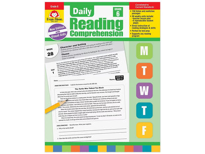 Daily Reading Comprehension Activities Workbook - Gr. 6 - US 1295