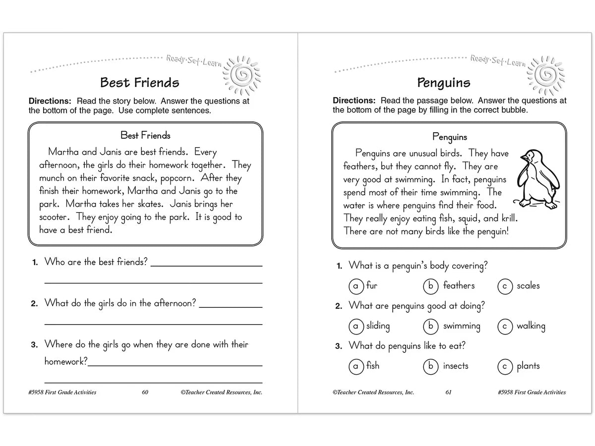 First-Grade Workbook - US 6037