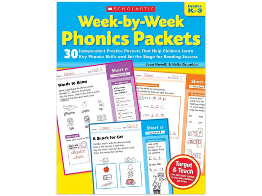 Phonics Week-By-Week Packets Workbook - US 6256