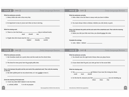 Daily Language Review Workbook - Gr. 4 - US 4936