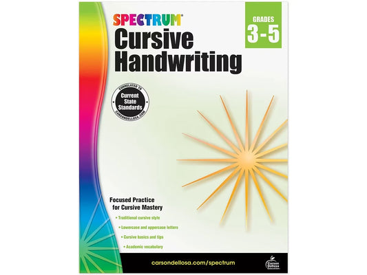 Spectrum® Cursive Handwriting Workbook - US 4076