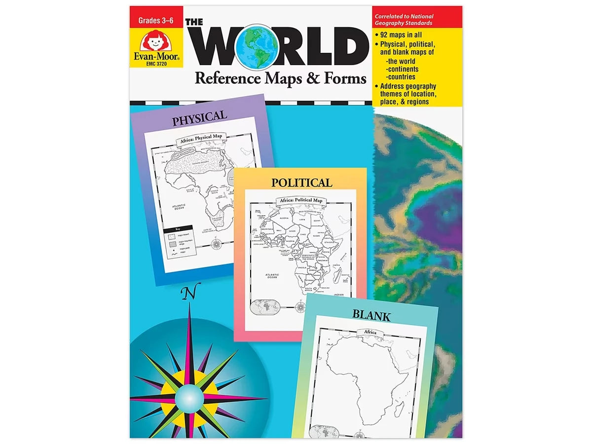 The World: Reference Maps & Forms Workbook - US 9877