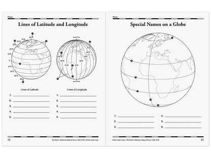 The World: Reference Maps & Forms Workbook - US 9877