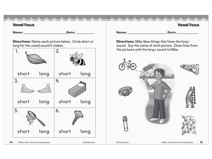 Phonics for Kindergarten Workbook - US 5863