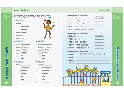 Math Skill Sharpeners Workbook - Gr. 4 - US 7654