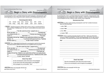 Weekly Writing Lessons Workbook - Gr. 5-6 - US 3146