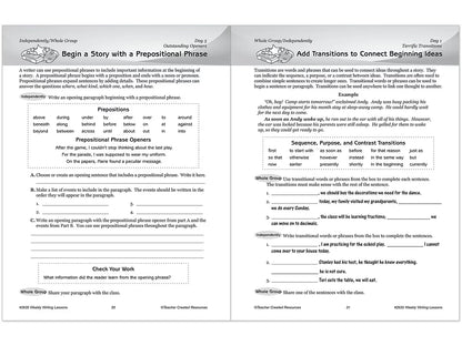 Weekly Writing Lessons Workbook - Gr. 5-6 - US 3146