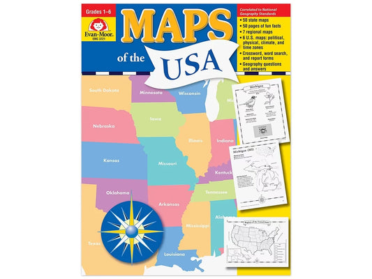 Maps of the USA Workbook - US 8730