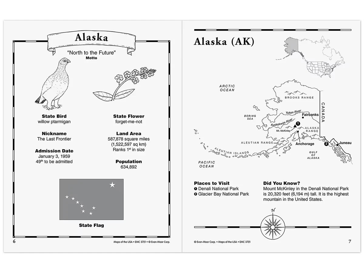 Maps of the USA Workbook - US 8730