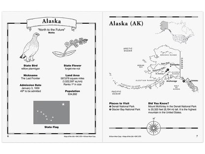 Maps of the USA Workbook - US 8730