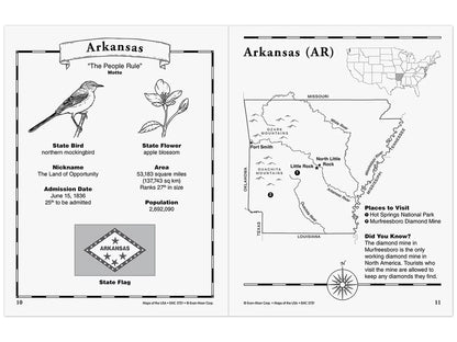 Maps of the USA Workbook - US 8730