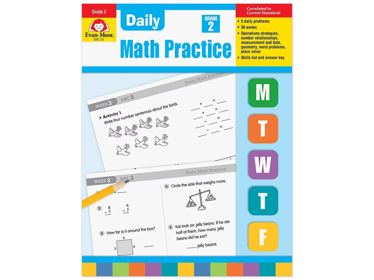 Daily Math Practice Workbook - Gr. 2 - US 3082