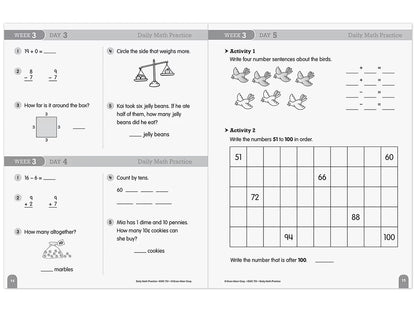 Daily Math Practice Workbook - Gr. 2 - US 3082