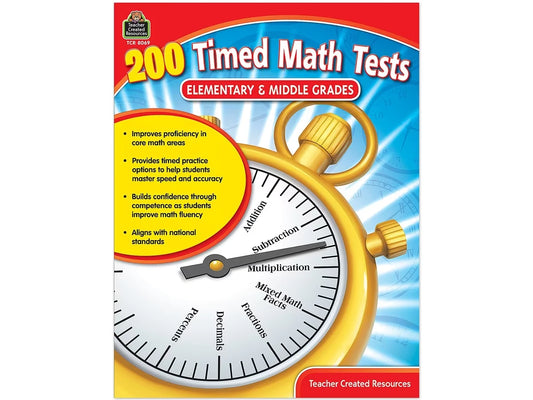 200 Timed Math Tests Workbook - US 6203