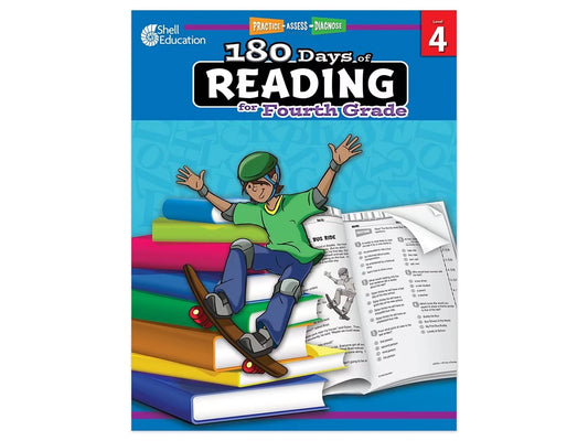 180 Days of Reading Workbook - Gr. 4 - US 7932