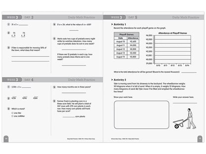 Daily Math Practice Workbook - Gr. 5 - US 3234