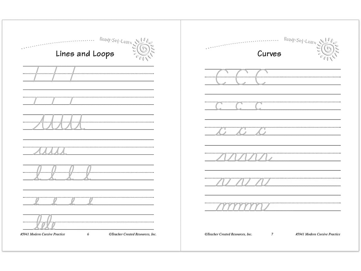 Modern Cursive Writing Practice Workbook - US 4395