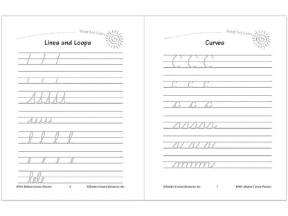 Modern Cursive Writing Practice Workbook - US 4395
