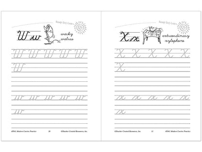 Modern Cursive Writing Practice Workbook - US 4395
