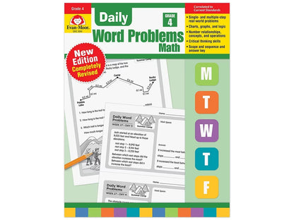 Daily Word Problems Workbook - Gr. 4 - US 8906