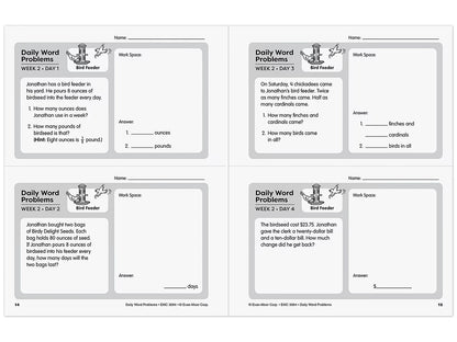 Daily Word Problems Workbook - Gr. 4 - US 8906