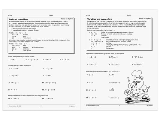 Pre-Algebra Skills for Success Workbook - US 6657