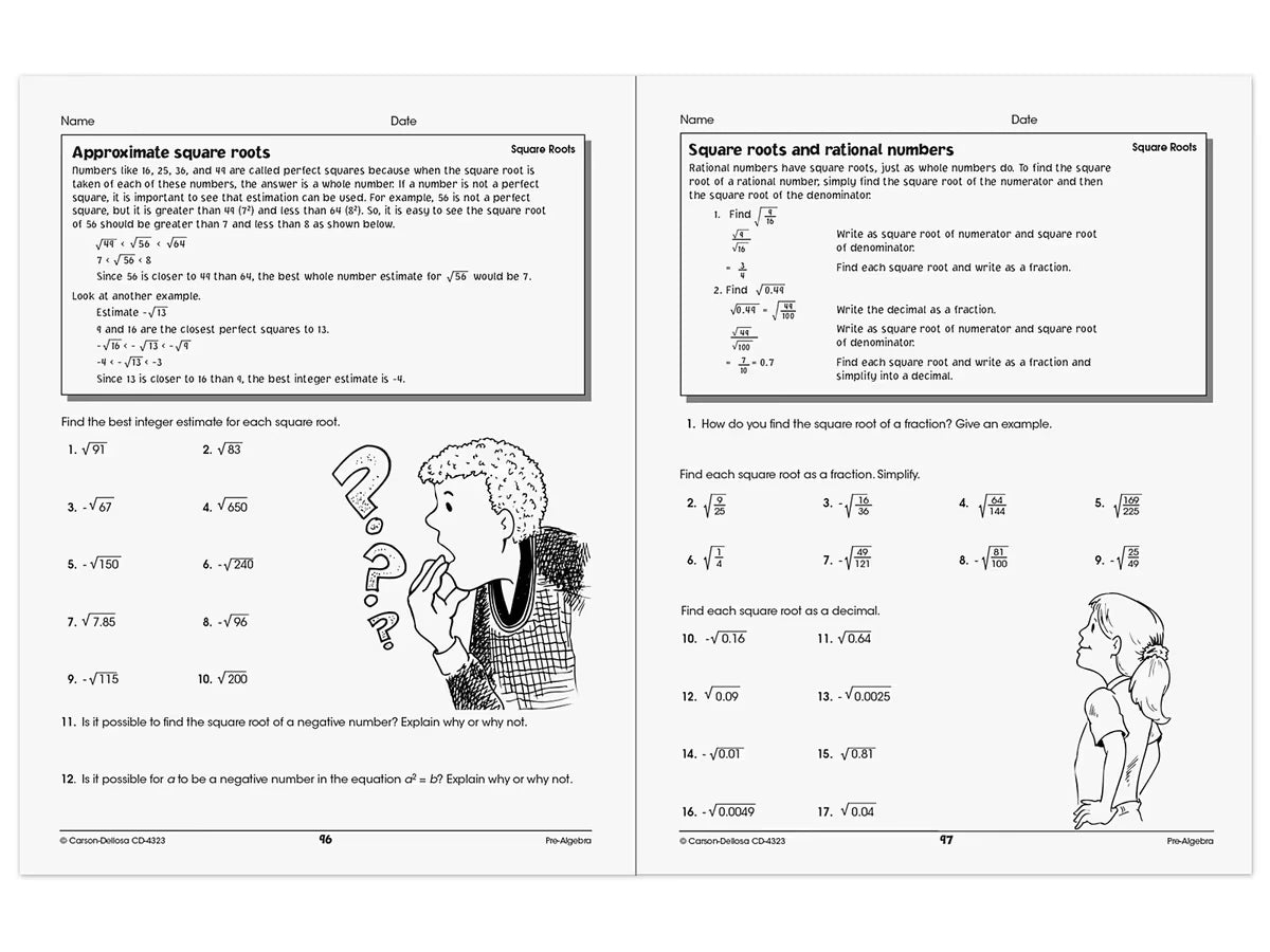 Pre-Algebra Skills for Success Workbook - US 6657