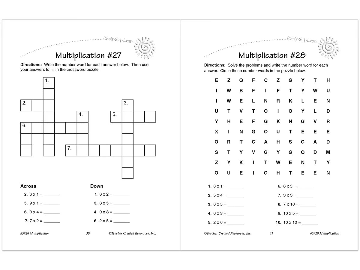 Master Multiplication Workbook - US 5302