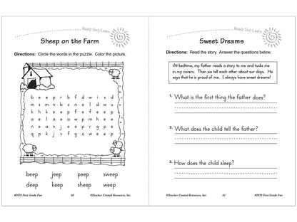 First-Grade Fun Workbook - US 2838