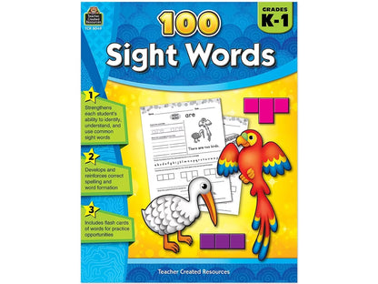 100 Sight-Words Workbook - K-Gr. 1 - US 7554
