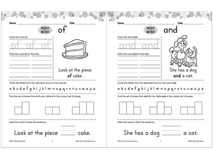 100 Sight-Words Workbook - K-Gr. 1 - US 7554